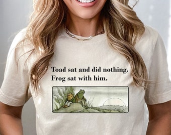 Frog And Toad Shirt, Vintage Classic Book Shirt, Frog and Toad Shirt, Cottage Aesthetic, Frog Shirt, Book Lover Gift, Retro Frogs Shirt