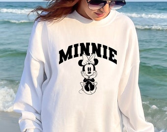 Vintage Minnie Sweatshirt, Disneyland Shirt, Disney Crewneck Sweatshirt, Family Disney Shirt, Group Disney Shirt, Disney Trips Sweatshirt