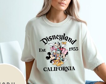 Comfort Colors Retro Disneyland California Shirt,Disneyland California Shirt, Disneyland Est. 1955 Tee, Disneyworld Shirt, Disney Gift Shirt