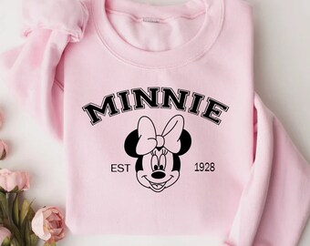 Minnie Sweatshirt, Vintage Mickey Mouse Sweatshirt, Matching Family Disney Shirts, Disney Shirt, Disneyland Shirt, Retro Funny Shirt, Donald