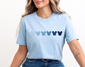 Mickey TShirt, Mickey Colors Shirt, Mickey Ombre Shirt, Disney Crewneck Shirt, Disneyland Shirt, Disneyland Trip Shirt, Minnie Mickey Disney