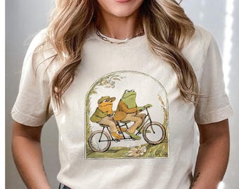 Frog And Toad Crewneck Shirt, Frog And Toad Shirt, Vintage Classic Book Shirt, Retro Frogs Shirt, Cottagecore Sweater, Book Lover Gift