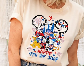 Disney Patriotic Shirt, Mickey and Friends Party in the USA Shirt, American Shirt, Magical Independence Day, Disney 4th of July Shirt