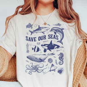 Save Our Seas Tshirt, Protect Our Oceans Tshirt, Shark Shirt, Save The Ocean Shirt, Respect The Locals Shirt, Surfing Shirts, Ocean Lover