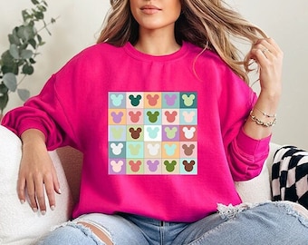 Mickey Sweatshirt, Mickey Colors Sweatshirt,Mickey Ombre Sweatshirt,Mickey Sweater,Disneyland Shirt,Disney Crewneck Shirt,Mickey Youth Shirt