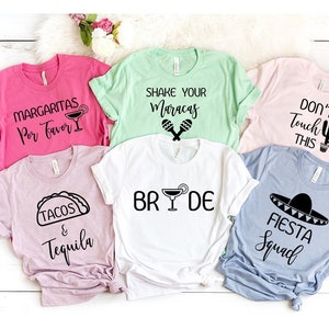 Fiesta Bachelorette Party Shirts, Fiesta Shirts, Margarita Shirts, Mexico Bachelorette, Bachelorette Party Shirts, Nacho Average Bride