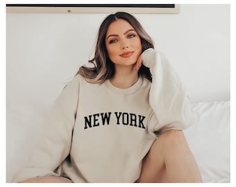 New York Sweatshirt, New York Crewneck Sweatshirt, New York City Sweatshirt, Vintage Crewneck, Vintage Sweatshirt, Oversized Sweatshirt