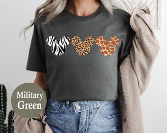 Disney Animal Safari Kingdom Shirt, Mickey Head Cheetah Shirt, Disney Mickey Leopard Shirt, Disney Family Vacation Shirt, Disney Safari Tee