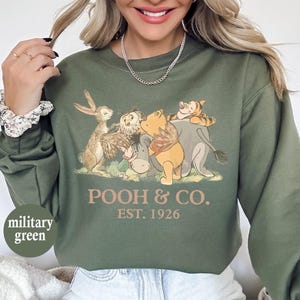 Vintage Honey Bear Co Est 1926 Sweatshirt, Bear And Friends Shirt, Magical Kingdom, Pooh Bear and Friends Sketch, Honey and Co Hundred Shirt