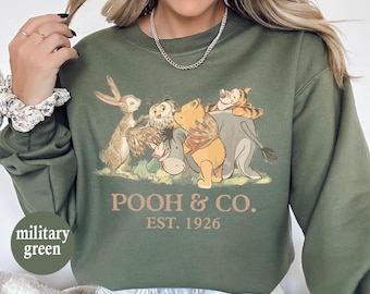 Vintage Honey Bear Co Est 1926 Sweatshirt, Bear And Friends Shirt, Magical Kingdom, Pooh Bear and Friends Sketch, Honey and Co Hundred Shirt
