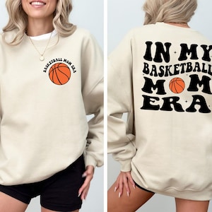 In My Basketball Mom Era Sweatshirt, Basketball Shirt, Mom Era Shirt, Game Day Shirt, Basketball Lover Mom Shirt, Retro Basketball Shirt