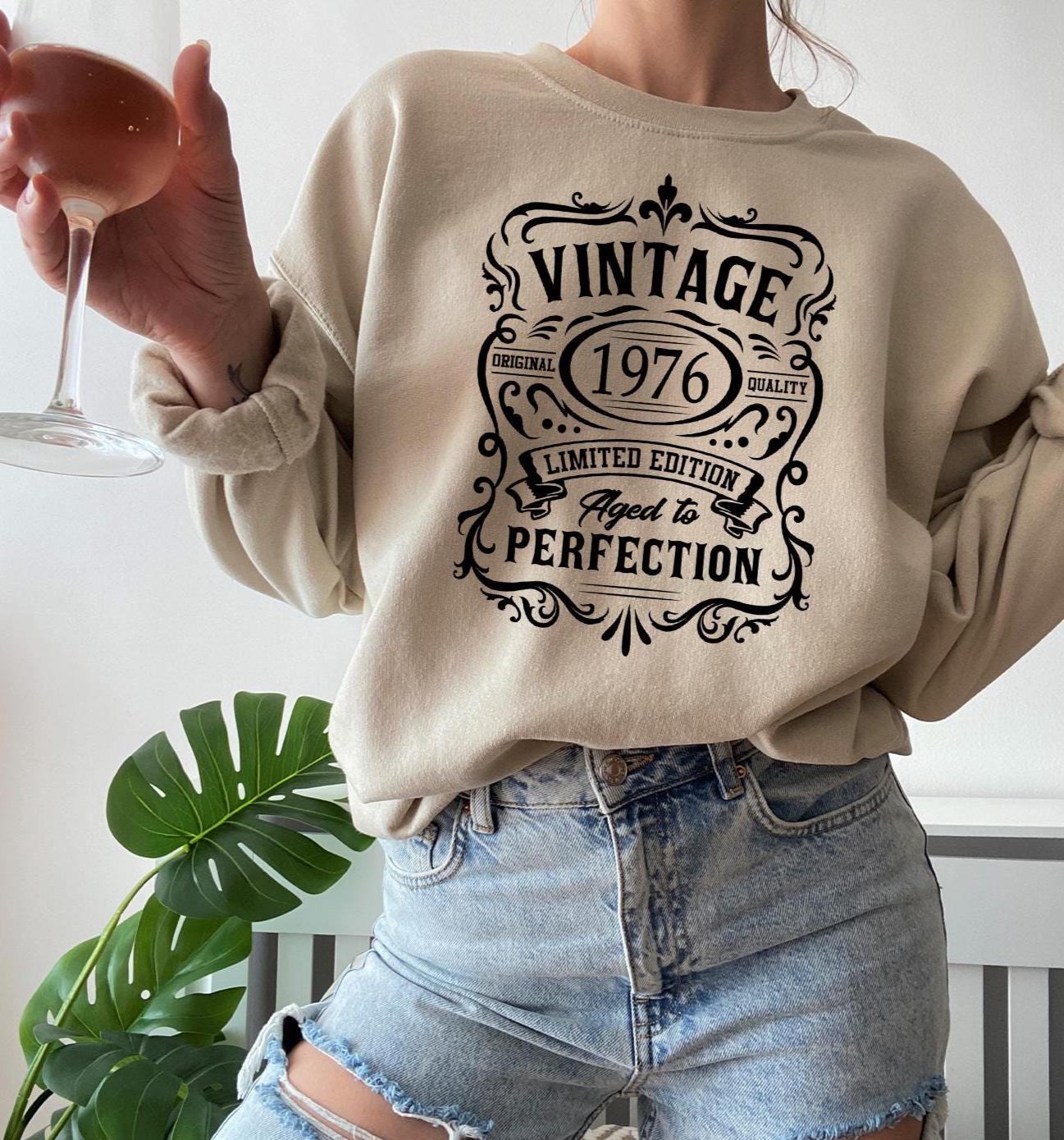 Vintage 1976 Sweatshirt, 1976 Sweatshirt, Birthday Sweater, 1976