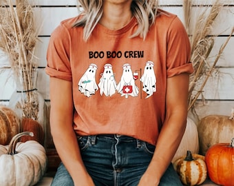 Halloween Nurse Shirt,Nurse Boo Crew Shirt, Spooky Nurse Shirt,Ghost Nurse Shirt,Nurse Team Shirt, Spooky Nurse Shirt,Halloween Nurse Party