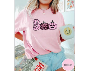 Comfort Colors Boo Shirt,Funny Halloween Shirt, Spooky Season Gift,Halloween Shirt,Cute Halloween Gift,Funny Halloween Sweatshirt,Cute Gift