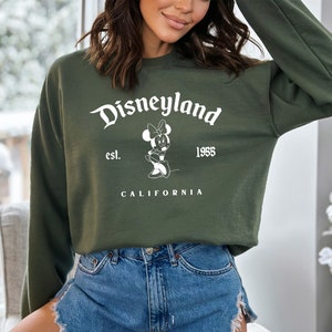 Vintage Minnie Sweatshirt, Disneyland Sweatshirt, Disneyland Vintage Shirt,Family Disney Shirt,Disney Trips Shirt,Disney Crewneck Sweatshirt image 5