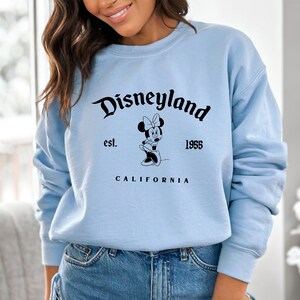 Vintage Minnie Sweatshirt, Disneyland Sweatshirt, Disneyland Vintage Shirt,Family Disney Shirt,Disney Trips Shirt,Disney Crewneck Sweatshirt image 6