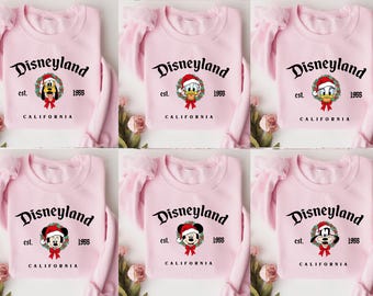Disneyland Christmas Sweatshirt,Christmas Family Sweater, Mickey and Friends Christmas Shirt,Disney Crewneck Shirt, Disneyland Vintage Shirt