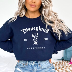 Vintage Minnie Sweatshirt, Disneyland Sweatshirt, Disneyland Vintage Shirt,Family Disney Shirt,Disney Trips Shirt,Disney Crewneck Sweatshirt image 3