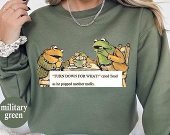 Frog And Toad Crewneck Sweatshirt,Frog And Toad Shirt,Vintage Classic Book Sweater,Retro Frogs Shirt, Frog 90s Graphic Shirt,Book Lover Gift