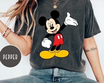 Comfort Colors Disney Mickey Mouse Portrait Shirt, Mickey Classic Pose Shirt, Disneyland Family Matching Shirt, Disney Family Vacation Shirt