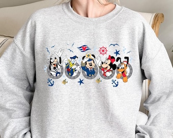 Disney Mickey And Co Cruise Sweatshirt, Matching Family Tee, Disney Vacation Tee, Disney Mickey Minnie Cruising Shirt, Family Matching Shirt