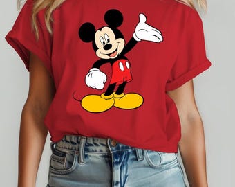 Disney Mickey Mouse Portrait Shirt,Mickey Classic Pose Shirt, Disneyland Family Matching Shirt, Mickey Dad Tee, Disney Family Vacation Shirt