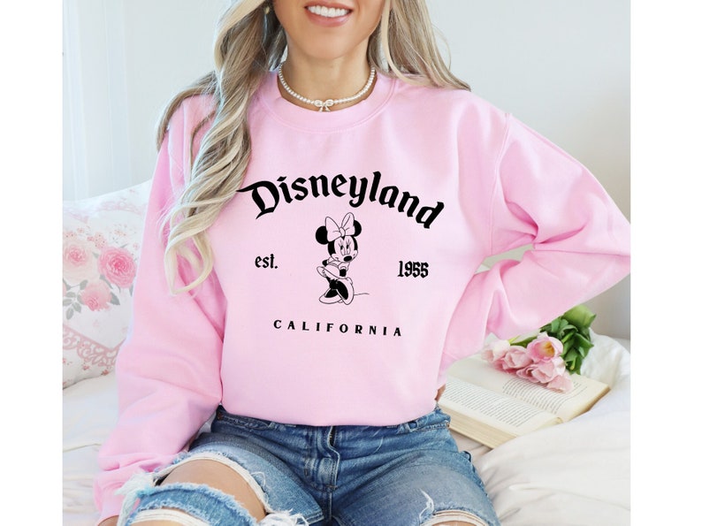 Vintage Minnie Sweatshirt, Disneyland Sweatshirt, Disneyland Vintage Shirt,Family Disney Shirt,Disney Trips Shirt,Disney Crewneck Sweatshirt image 2