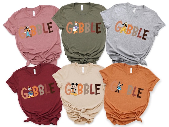 Disney Thanksgiving Family Shirt, Mickey Gobble Shirt, Thanksgiving Shirt, Family Vacation Thanksgiving Shirt, Disney Turkey Gobble Shirt