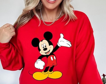 Disney Mickey Mouse Portrait Sweatshirt, Mickey Classic Pose Shirt,Disneyland Family Matching Shirt, Mickey Tee,Disney Family Vacation Shirt