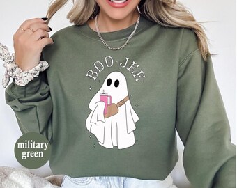 Halloween Ghost Sweatshirt, Boo Jee Shirt, Spooky Ghost Tee,Spooky Season Ghost Shirt, Cute Ghost Shirt, Halloween Gift,Halloween Cute Shirt