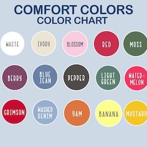 Pu&ograve; includere: Tabella colori con 30 campioni di colore, ognuno con un nome. I colori includono nero, bianco, avorio, fioritura, rosso, muschio, uva, bacca croccante, bacca, jeans blu, pepe, verde chiaro, anguria, abete blu, orchidea, cremisi, denim lavato, yam, banana, senape e baia.