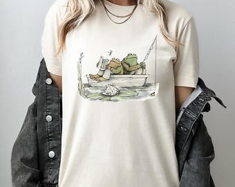 Frog And Toad Shirt,Frog And Toad Shirt, Vintage Classic Book Sweater , Retro Frogs Shirt, Frog 90s Graphic Sweatshirt, Book Lover Gift