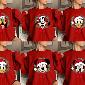 Disney Christmas Sweatshirt, Group Christmas Matching Shirt, Disney Christmas Shirt,Mickey And Friends Christmas Shirt,Christmas Youth Shirt