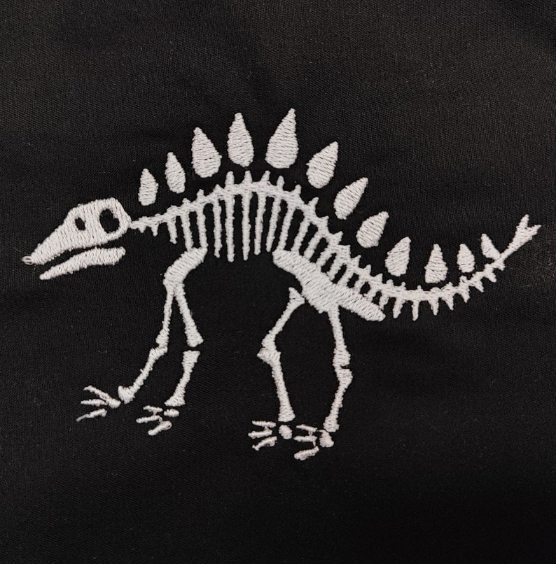 Stegosaurus Dinosaur Skeleton Embroidery Design, Pattern - Designs for ...