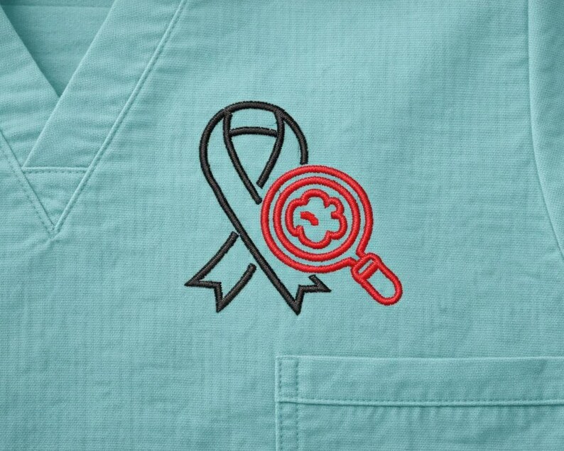 Cancer Screening Ribbon Embroidery Design – Awareness & Early Detection ...
