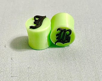 Personalized Gauges with Initials