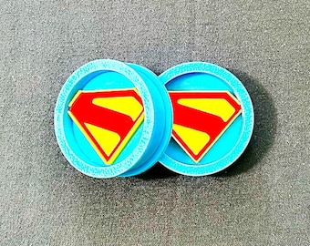 Superman logo pair of gauges