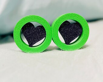 Tunnel Gauges with heart insert