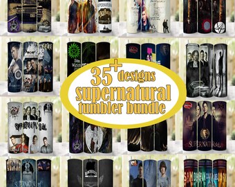 Supernatural TV Show, Dean Winchester, 20oz & 30oz Skinny Tumbler Sublimation Designs, For Straight Tumblers wrap, PNG File Digital Download