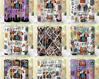 Friends design photo, tv show inspired, 20oz Skinny Tumbler Sublimation Designs, For Straight Tumblers, PNG File Digital Download