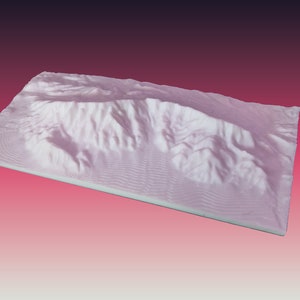 Mapa topográfico de las montañas Sandia-ABQ, NM // Impreso en 3D