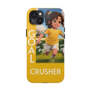 Mädchen Fußball iPhone Hülle - Leichte 2-Schicht iPhone Hülle - Kinder Fußball Design Weihnachtsgeschenk - Alle iPhone Modelle 15 14 13 12 11 X 8 7