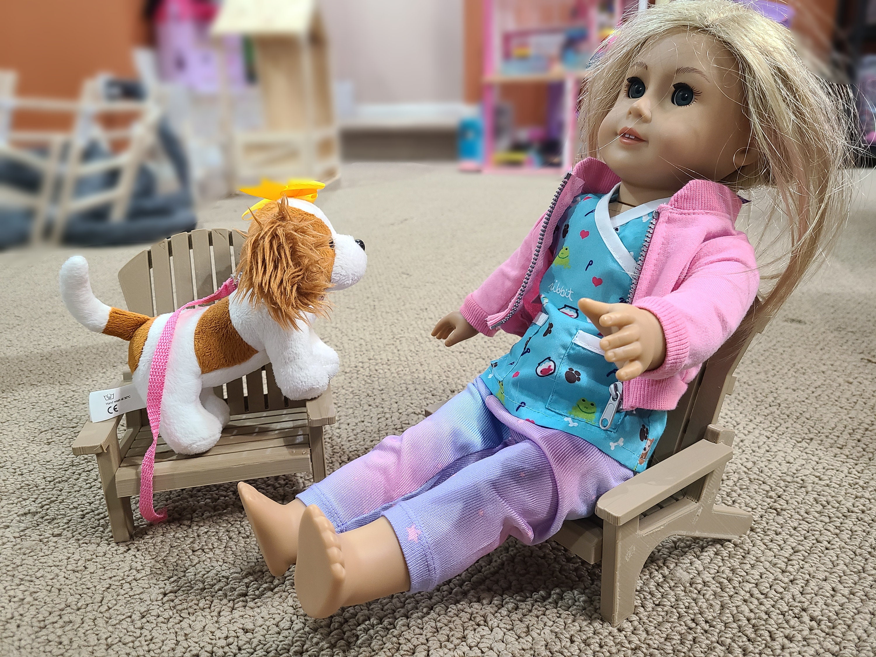 18 Inch Doll Adirondack Chair American Girl Accessory With