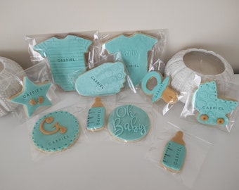 Galletas babyshower.Bautizo.