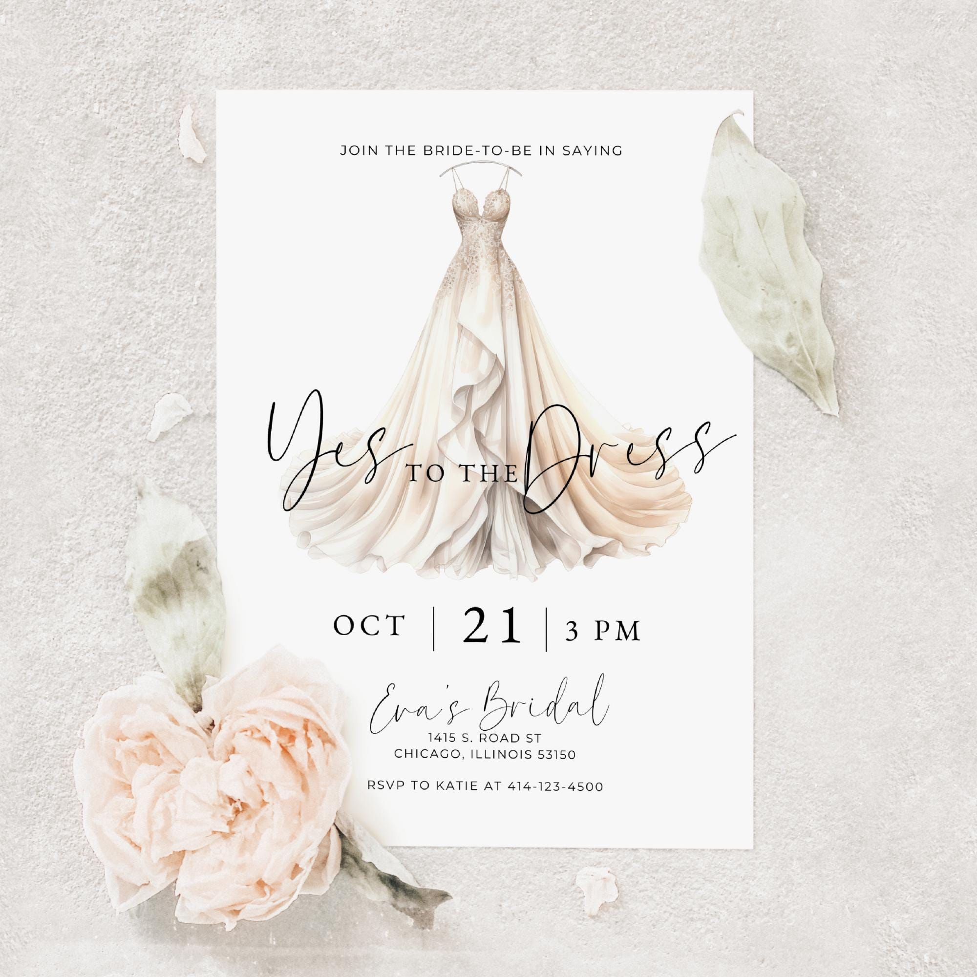 slim fit dress slacks Bridal Shower Invitation (editable PDF) – Max & Otis Designs main image 0