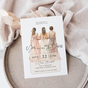 dress fitting invitation Wedding Dress Fitting Invite