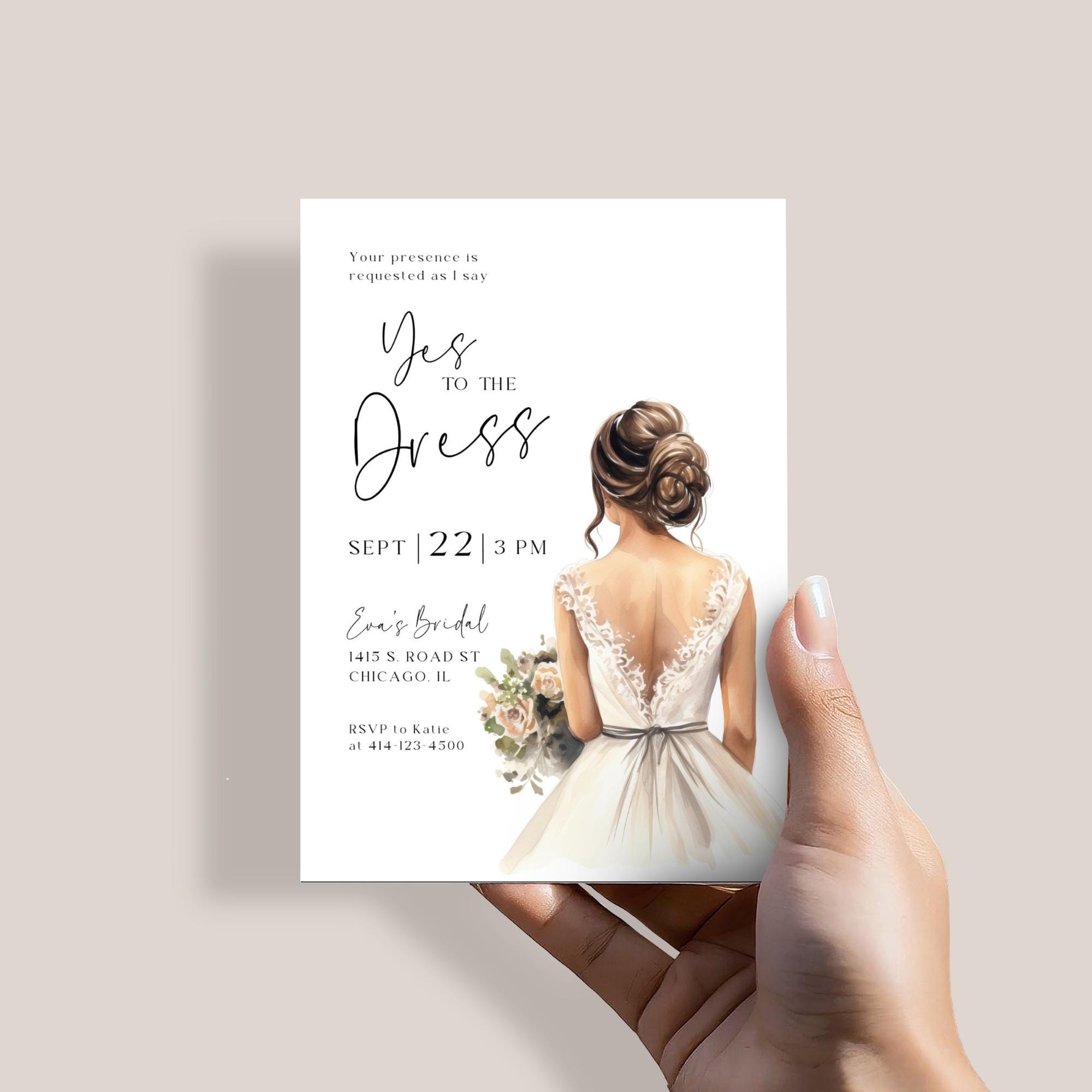 yes to the dress party Say Yes To The Dress Invitation
