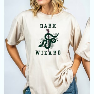 Dark Wizard Comfort Colors Tshirt Malfoy Shirt Green House Shirt  Oversized HP Universal Potter Shirt Universal Studios Shirt Potter fan