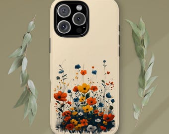 Handyhülle Wildblumen Wiese | Boho Blumenkunst