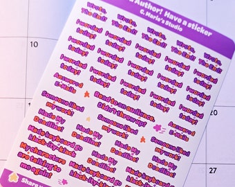 Good Author! Planner Stickers